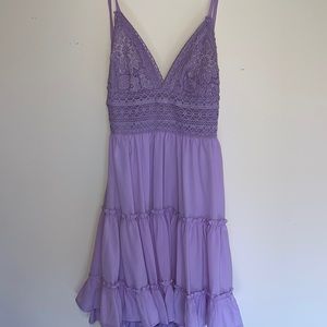 Pink Lily purple dress summer spring